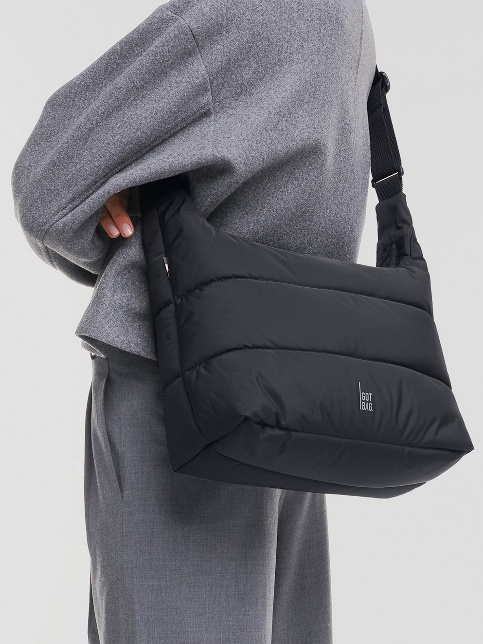 Got Bag Puffer Square Large Monochrome Bag black