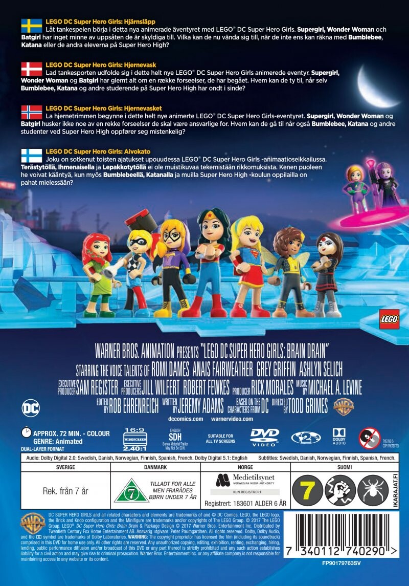Lego Dc Superhero Girls: Brain Drain - DVD