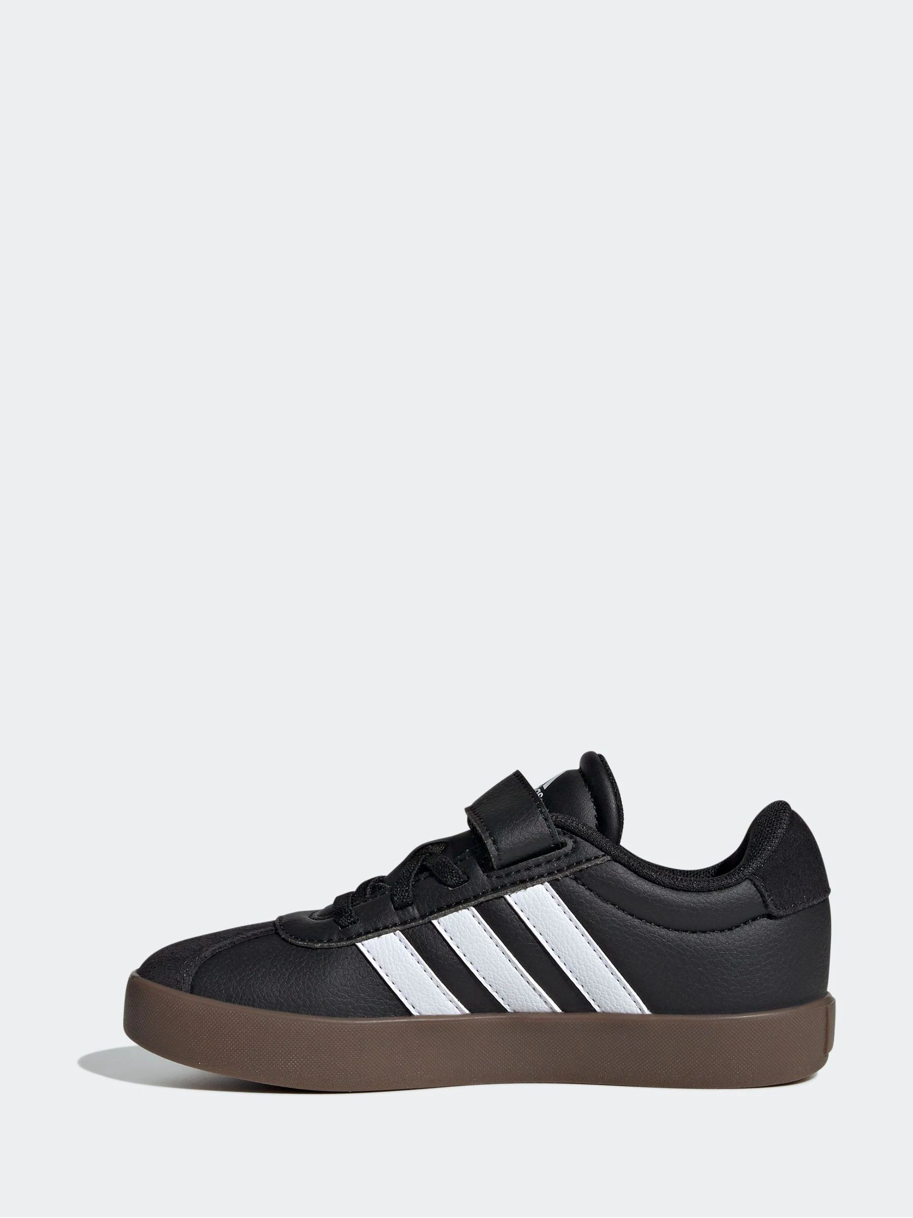 Zwart/bruin - adidas Vl Court 3.0 Hook and Loop sneakers voor kinderen