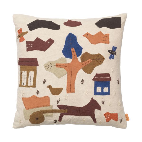 Ferm Living Village Kussen - Sugar Kelp