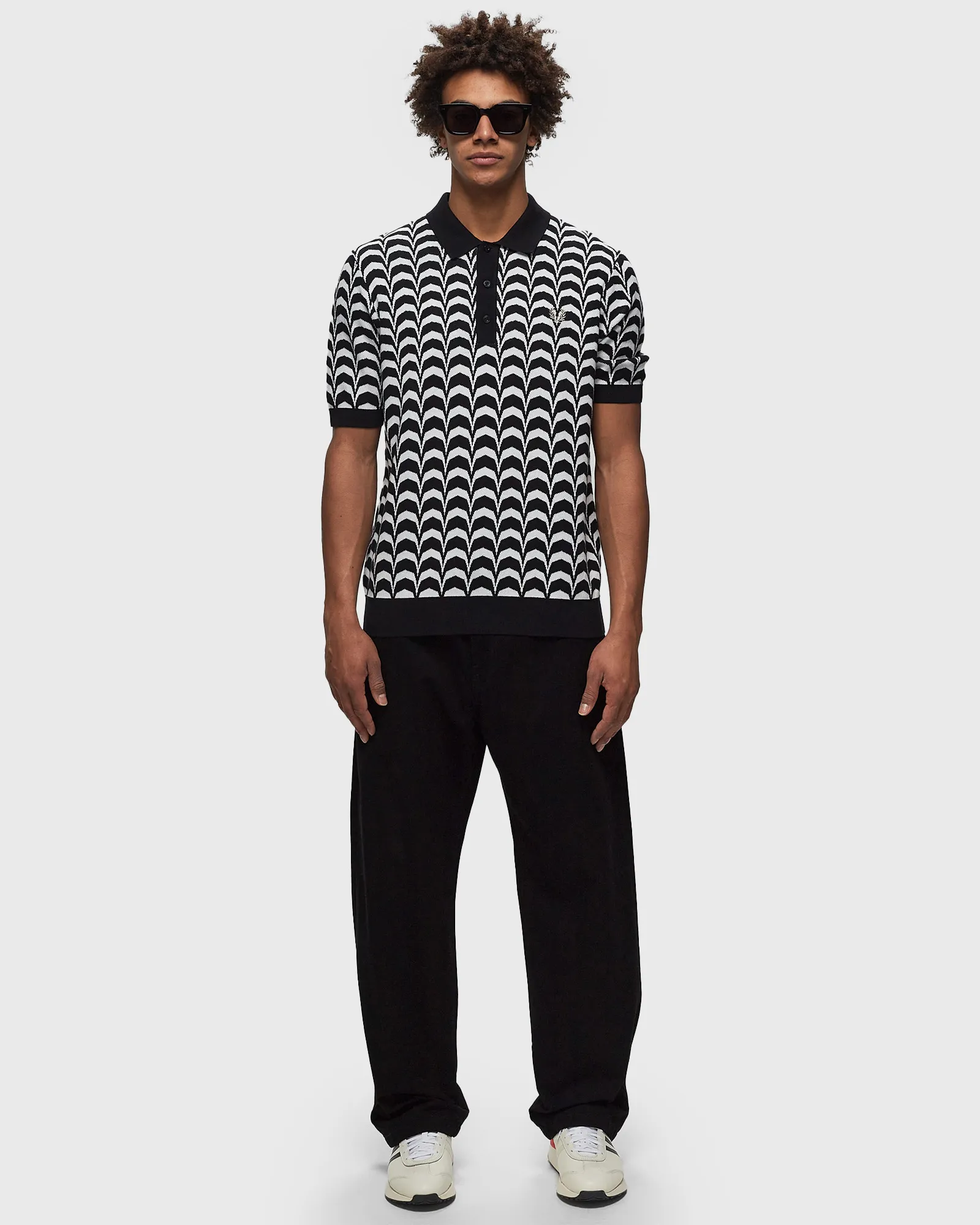 Fred Perry Jacquard Knitted Shirt