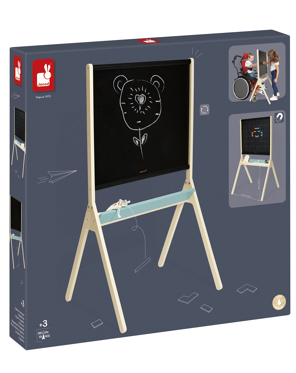 Magnet-Tafel SCHOOLDAY mit Zubehör