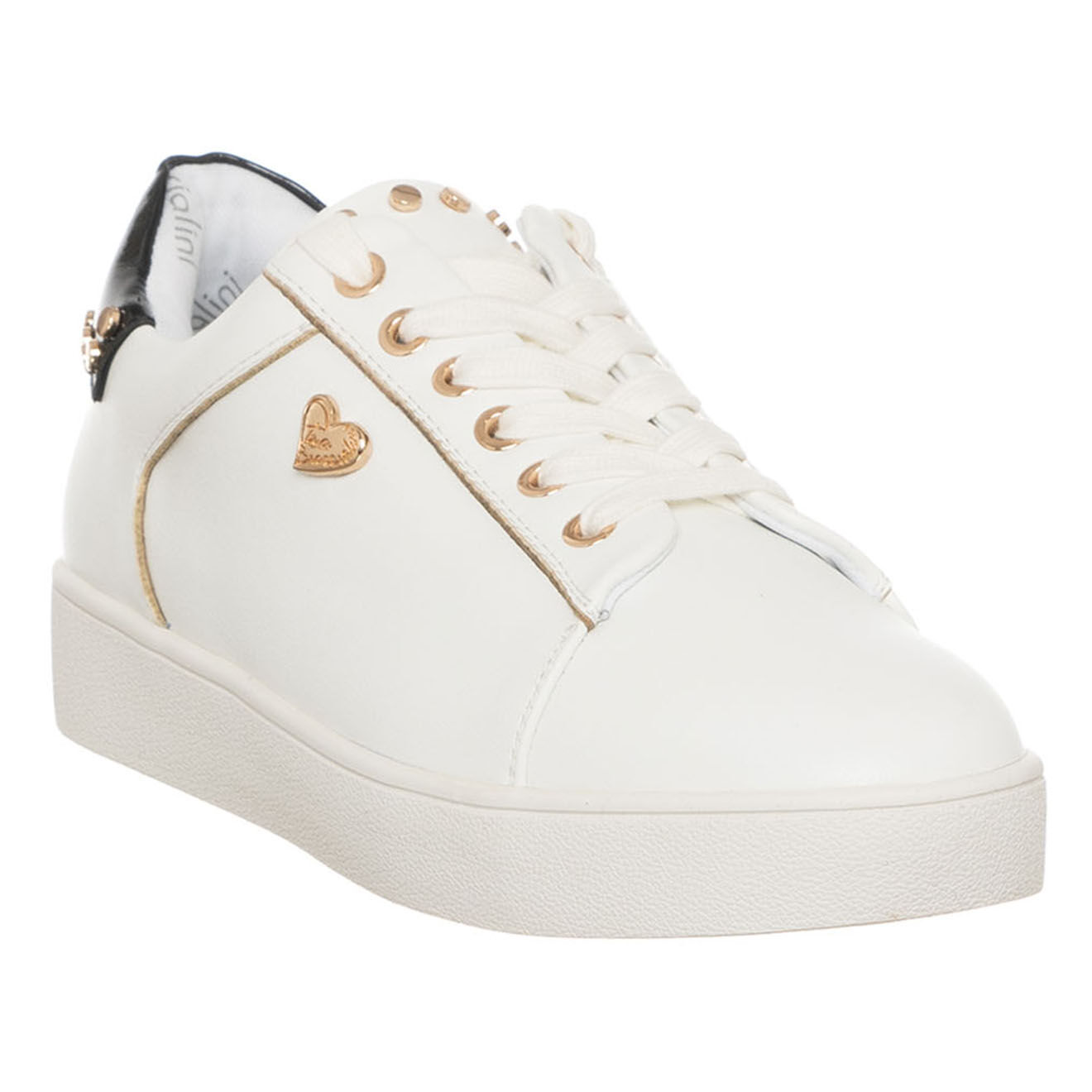 Tua By Braccialini Sneakers en Cuir Fano blanc/noir