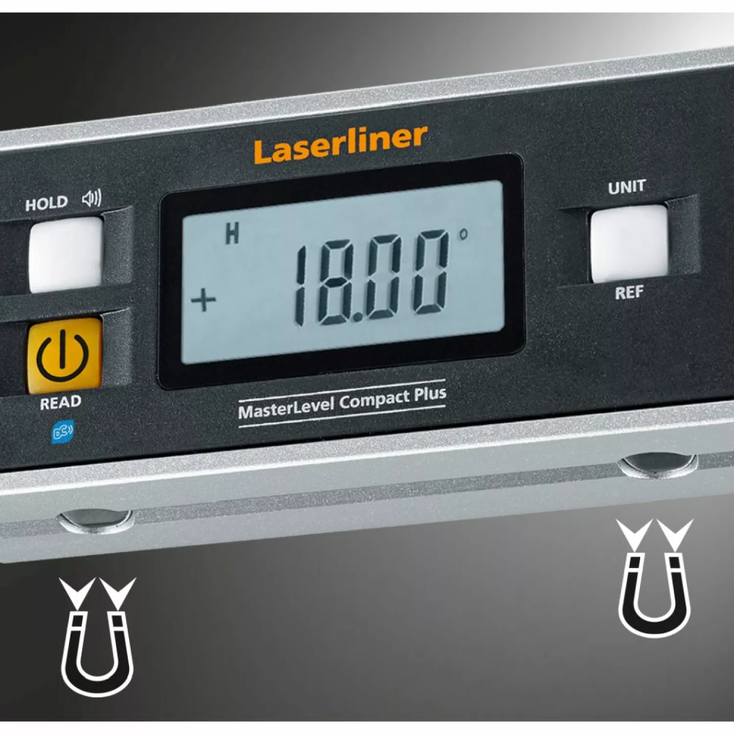 Laserliner MasterLevel Compact Plus Elektronische waterpas met v-groef - bluetooth - magnetisch