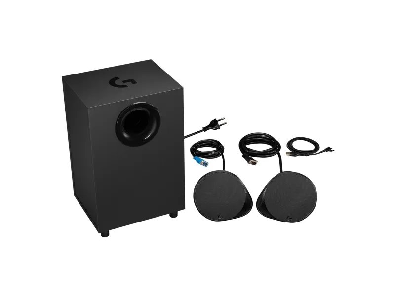 Logitech G560 - Højttalersystem - til PC - 2.1-kanal - trådløs - Bluetooth - USB - 120 Watt (Total)