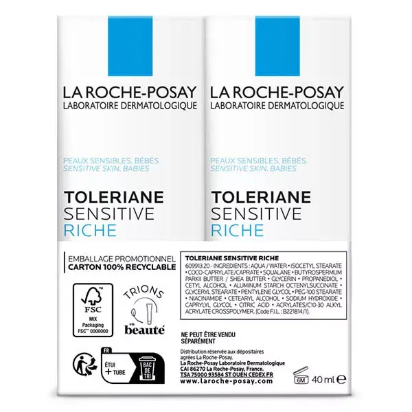 La Roche-Posay LOT*2 Toleriane Sensitive Rich 40ml