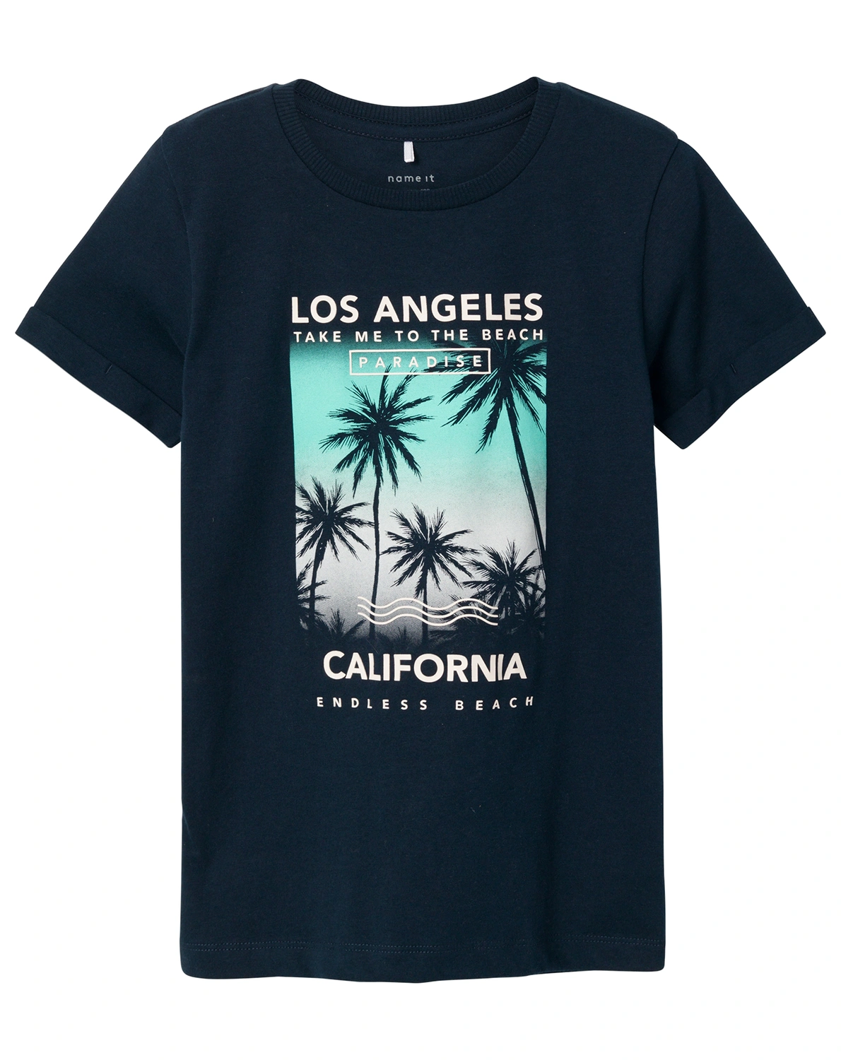 T-Shirt NKMZAZANKA LOS ANGELES in dark sapphire