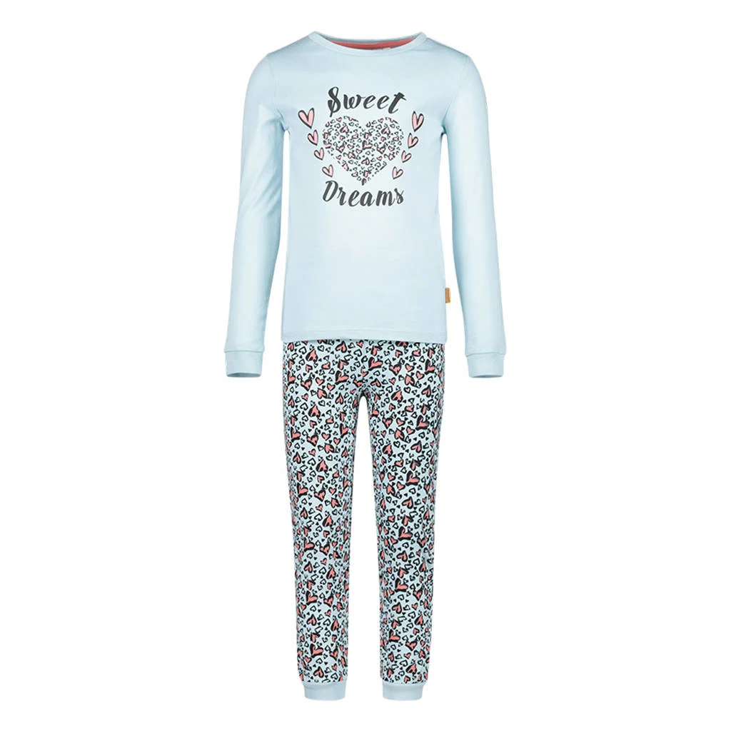 Orange Stars pyjama met printopdruk lichtblauw