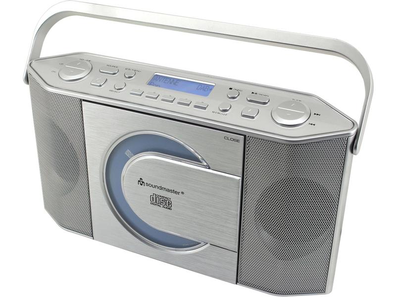 soundmaster DAB  Radio RCD1770SI Silber DAB /UKW Digitalradio mit CD/MP3-Player