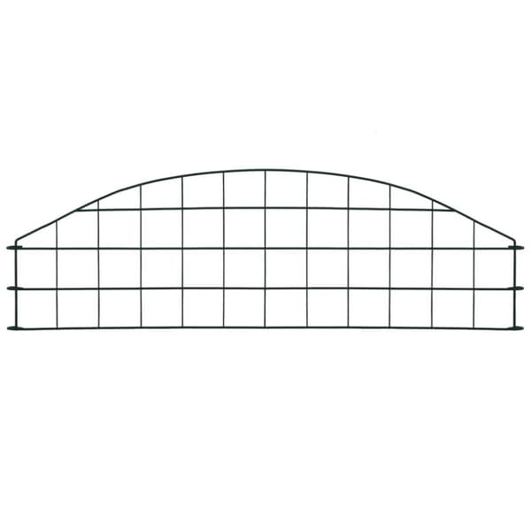 vidaXL Buet gjerdesett 77,3x26 cm grønn