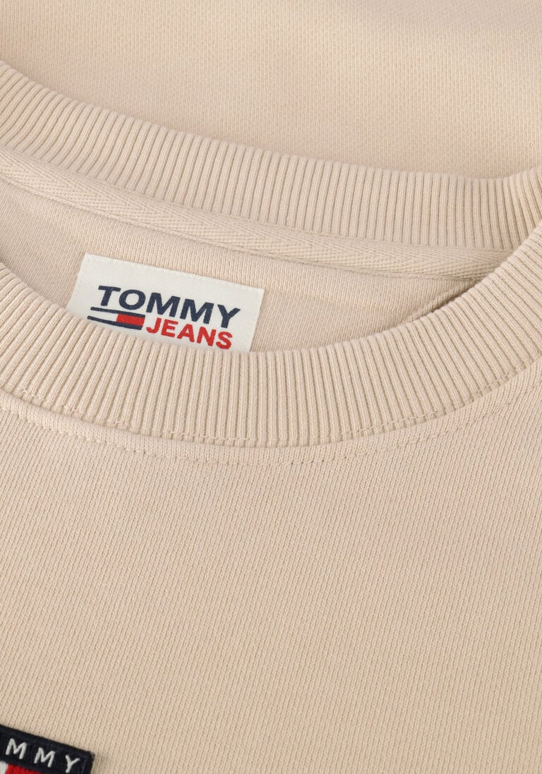 TOMMY JEANS beige tommy jeans sweater tjm rlx xs badge crew