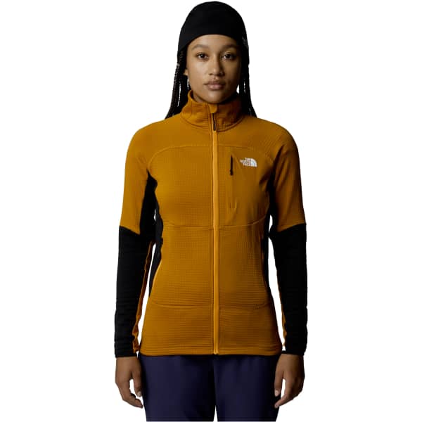 Veste polaire ski rando THE NORTH FACE W STORMGAP POWERGRID JACKET IRON CITRUS/TNF BLACK