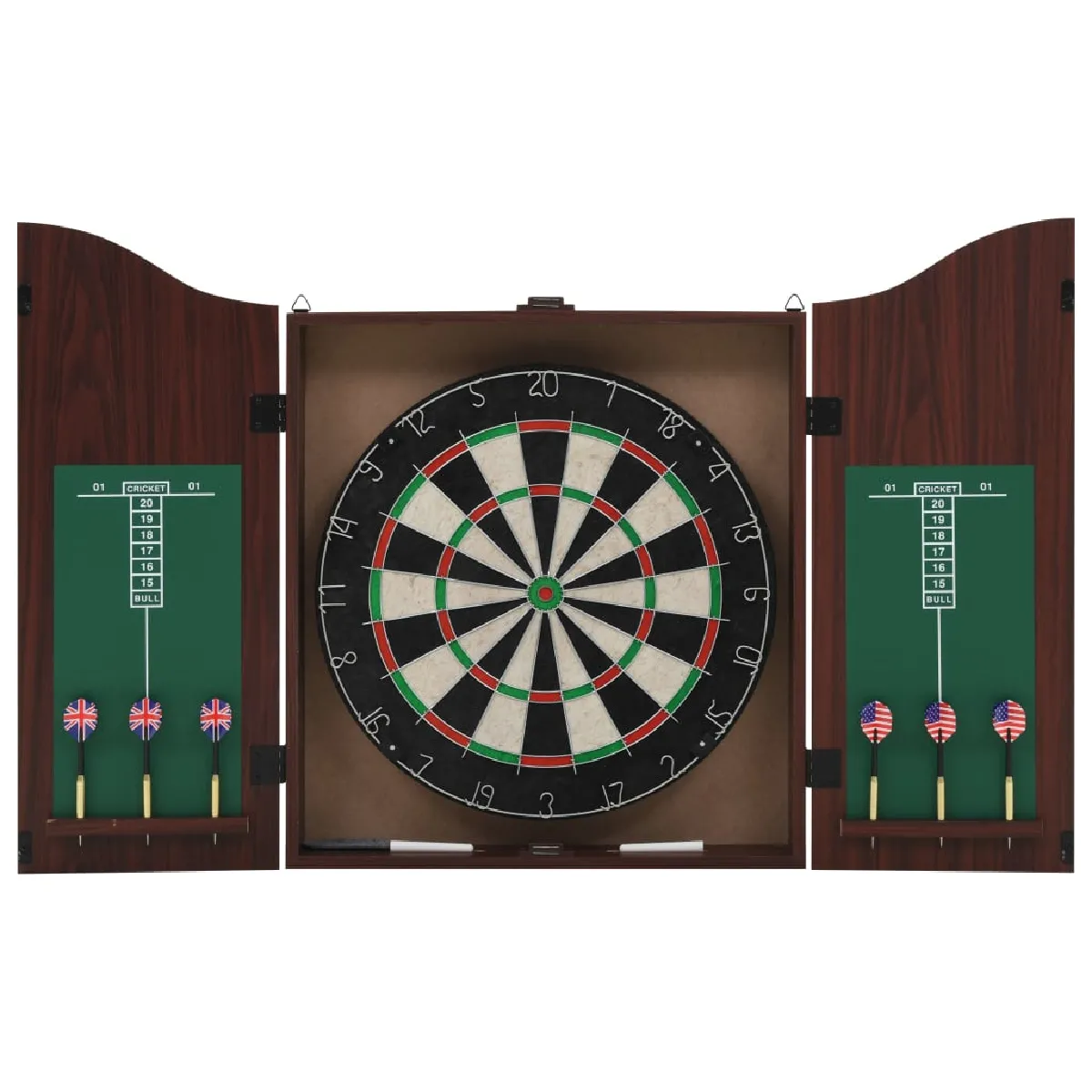 vidaXL Jeu de cibles professionnel avec armoire et fléchettes