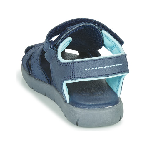 Timberland - NUBBLE LEATHER FISHERMAN - Bleu