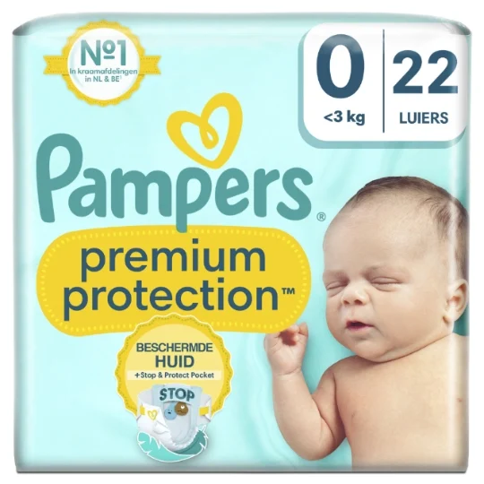Couches Bébé Premium Protection de 1 à 3 kg - 22 Couches