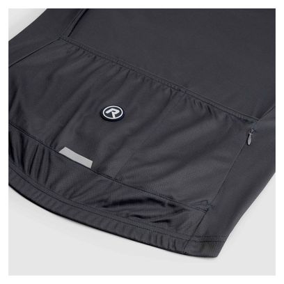 Maillot Manches Courtes Velo Rogelli Course - Homme - Noir/Gris/Blanc