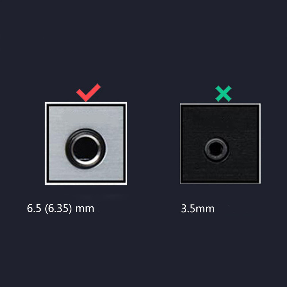 (3m) 6.5mm Audio Klinke Kabel für Musikinstrumente / Stereoanlage - Schwarz