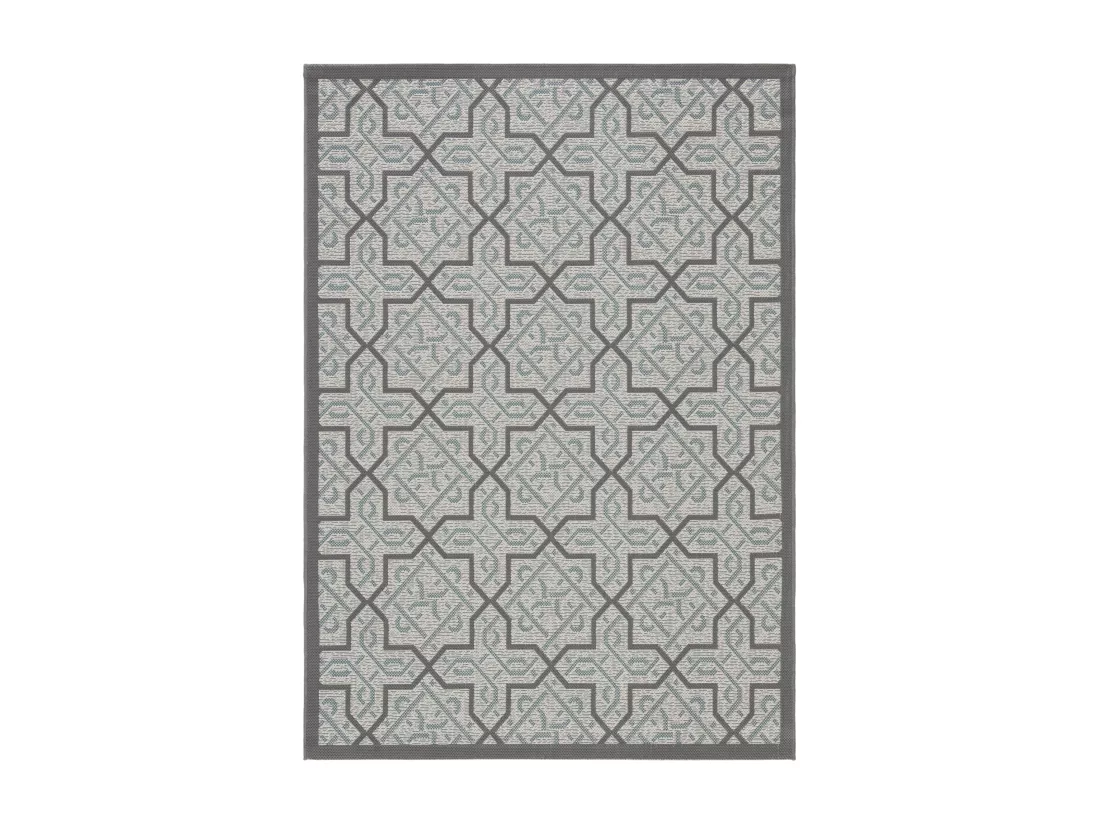 Tapis Light Grey & Anthracite 122 X 170 cm - Eleonora