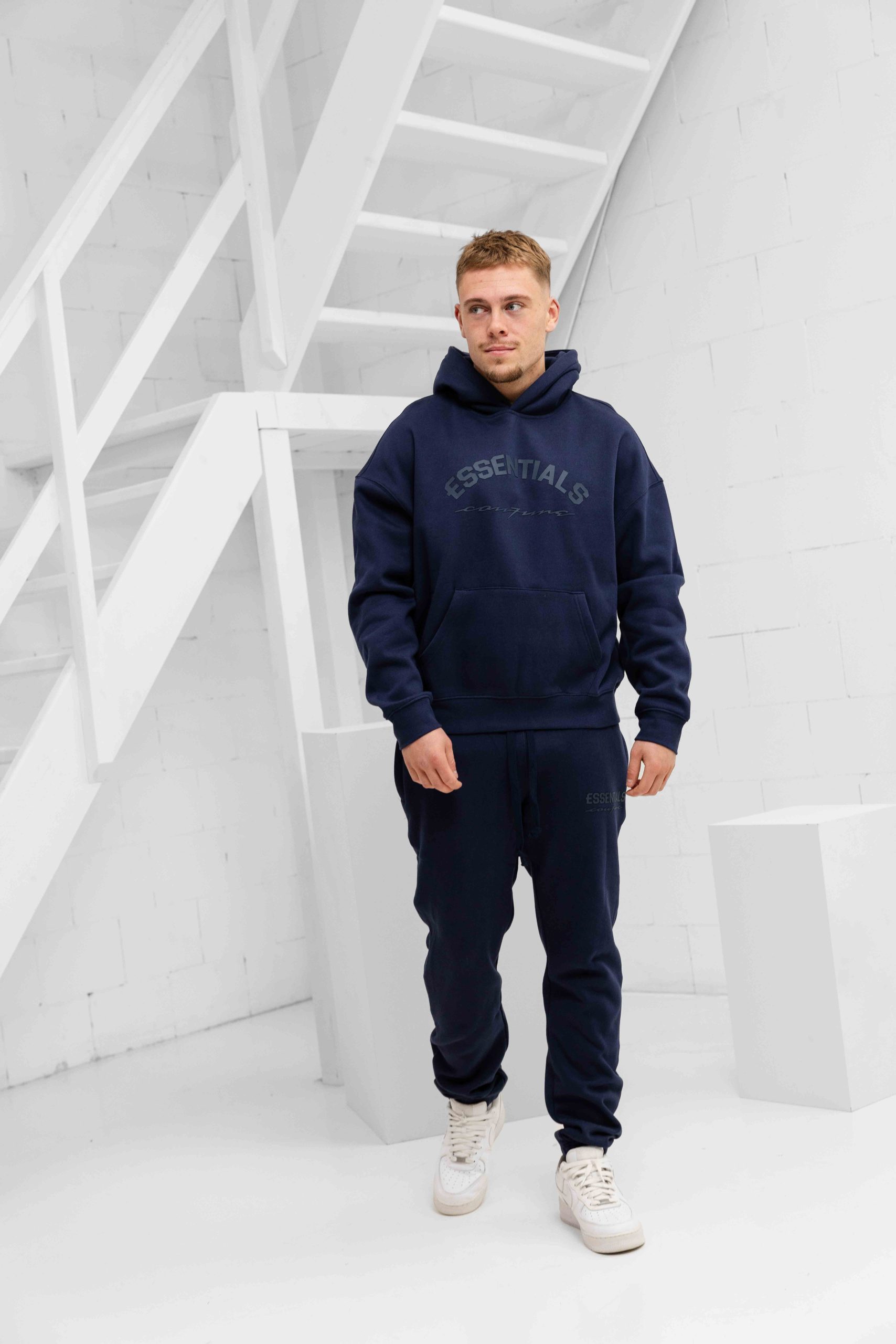 Cou7ure Essentials Basic Curve Trainingspak Heren Donkerblauw