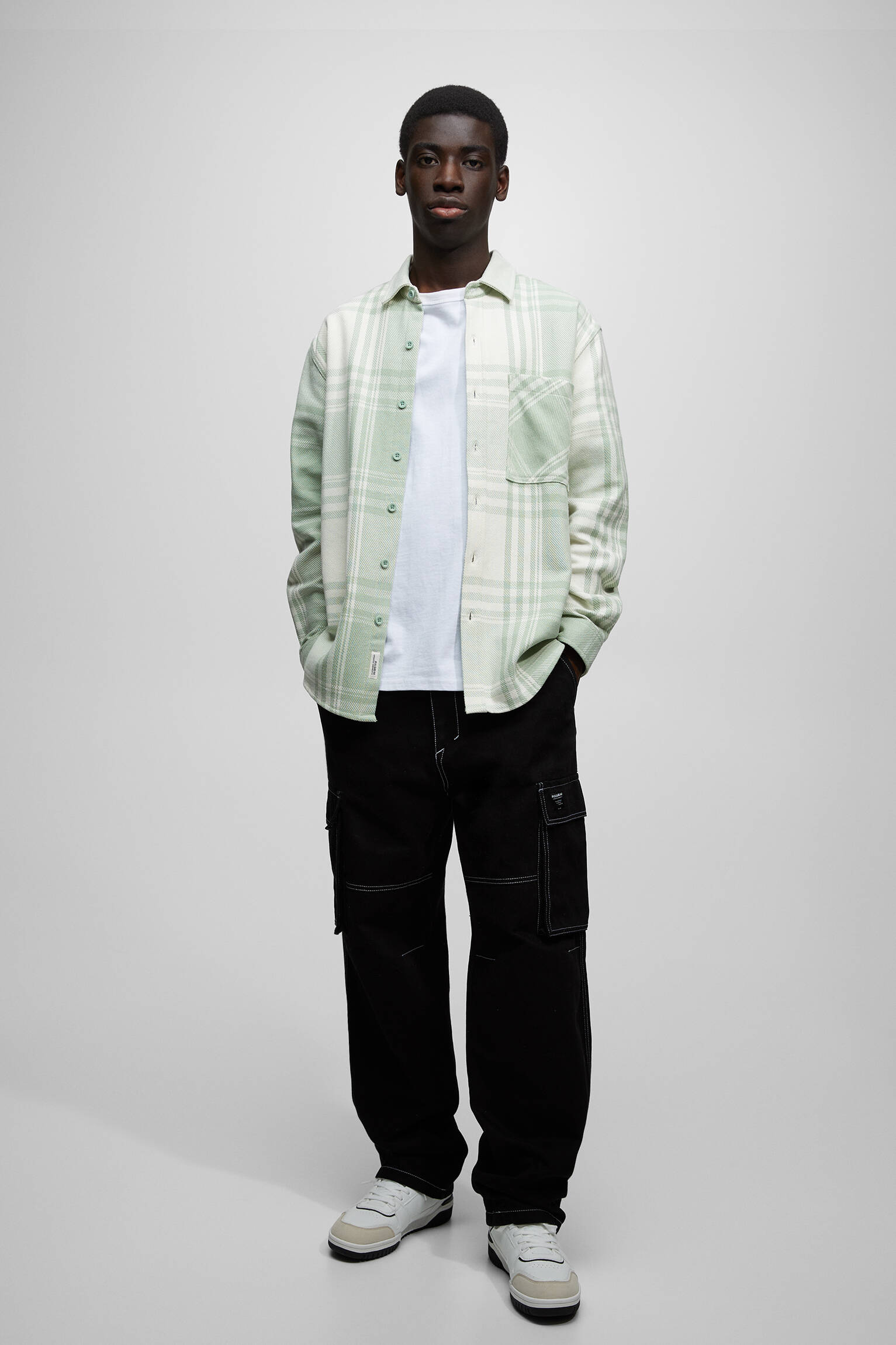 CAMISA DE FLANELA XADREZ - MENTA
