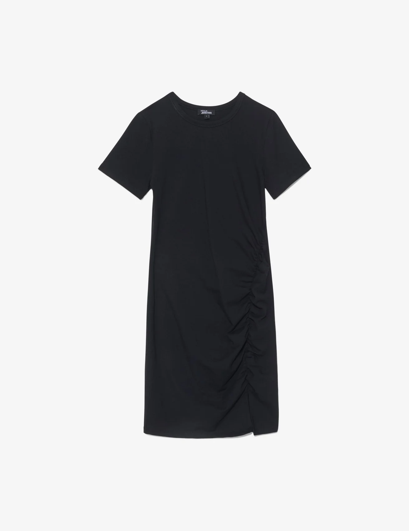 Robe courte avec fronces noire
