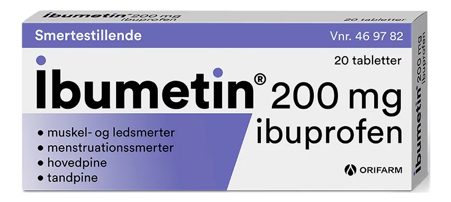 Ibumetin 200 mg. - 20 stk.