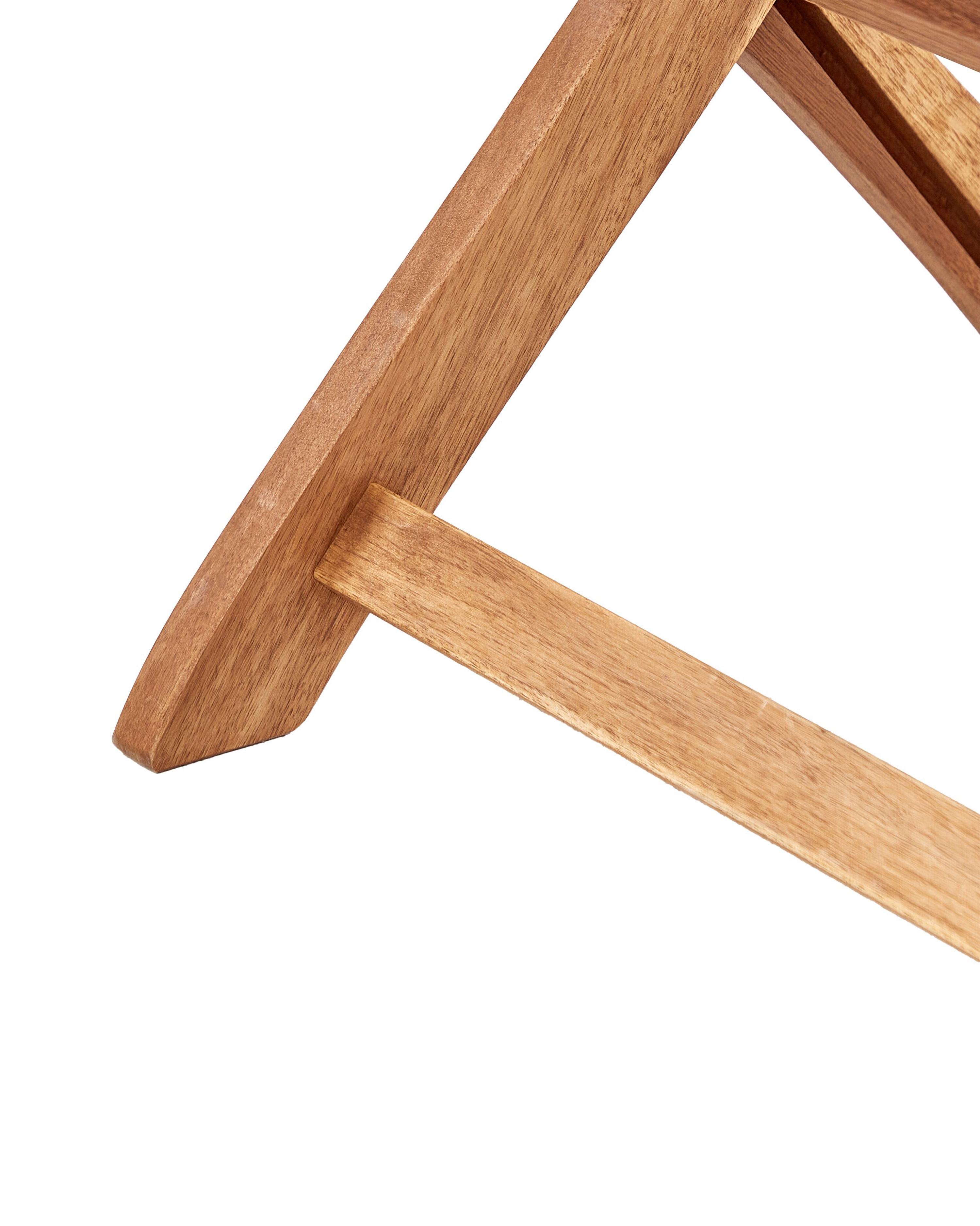 Set van 2 stoelen met zitkussen MAUI PREMIUM Acaciahout Lichtgrijs