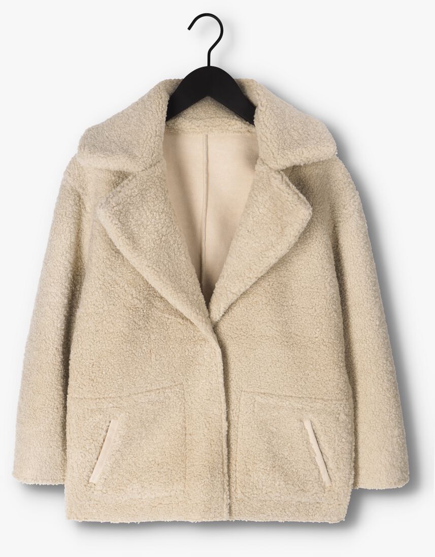 KNIT-TED ecru knit-ted teddy jas nicola jacket