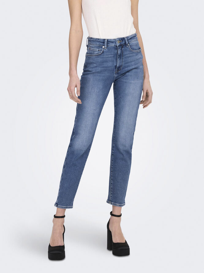 ONLY ONLEMILY STRETCH HW ST AK DNM CRO57 Blå