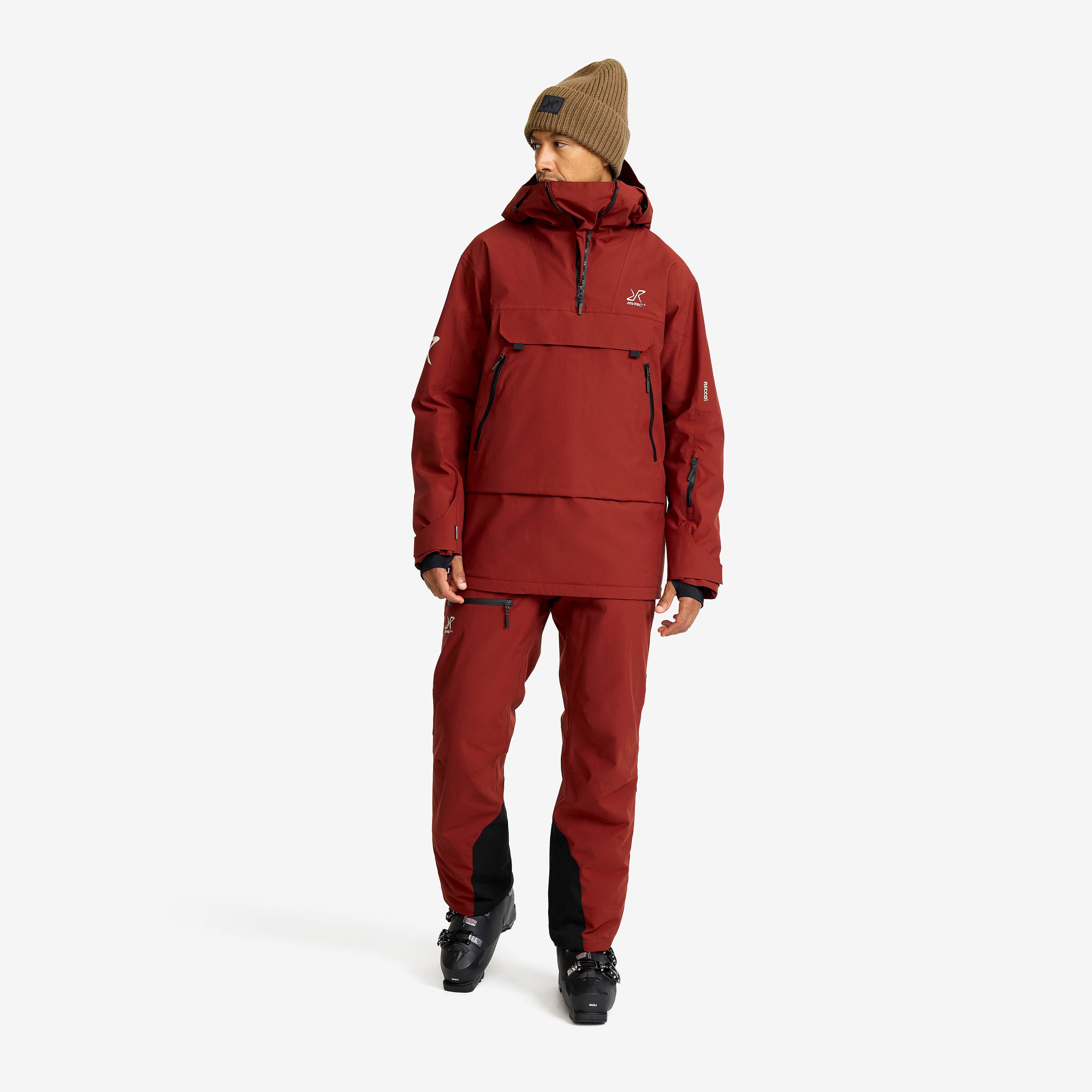 Halo 2L Insulated Ski Anorak Herre Fired Brick