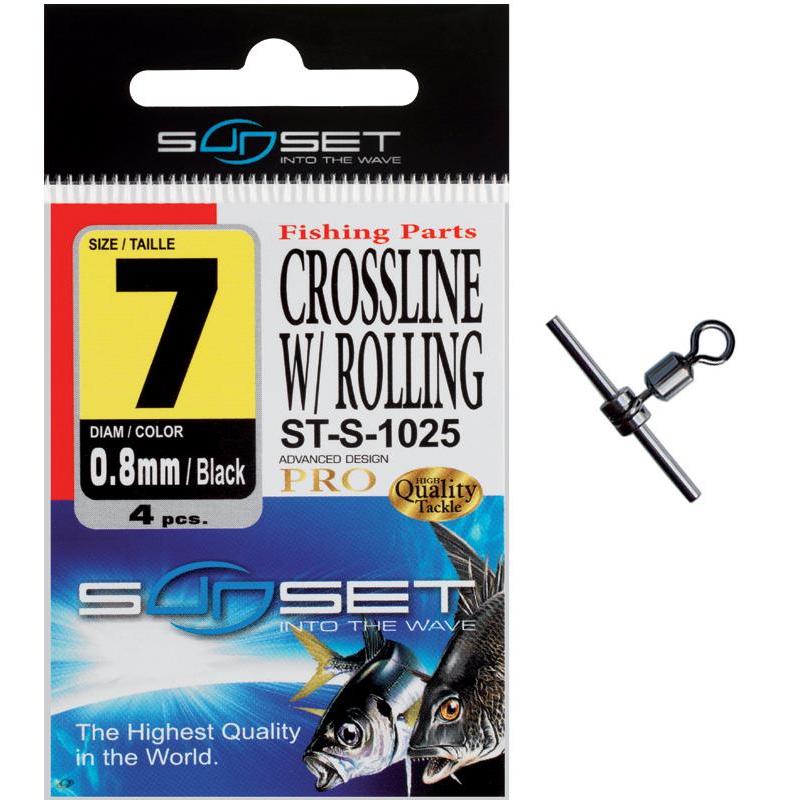 Emerillon Rotatif Mer Sunset Crossline W / Rolling St-S-1025 - Par 4