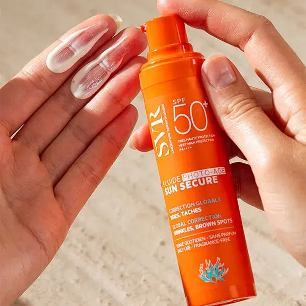 SVR Sun Secure Fluide Photo-age SPF50+ Protection Solaire Anti-Age Quotidienne 40ML