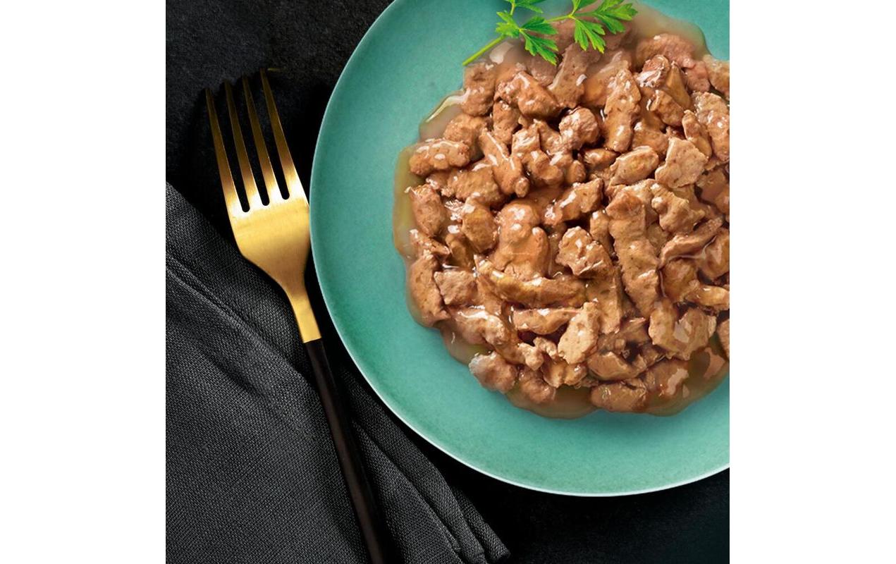 Nassfutter Selection Mini Filets Sauce Geflügel, 8 x 85gAlleinfuttermittel für ausgewachsene Katzen