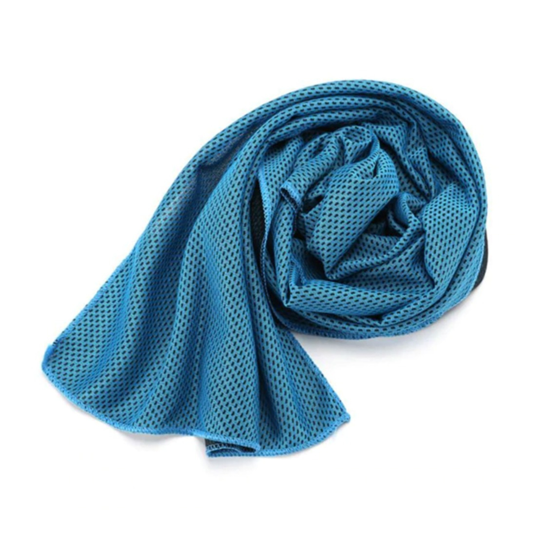 (87x28cm) Kühlendes Sport Handtuch Fitness Kühltuch für Workout / Yoga / Wandern / Reisen - Blau
