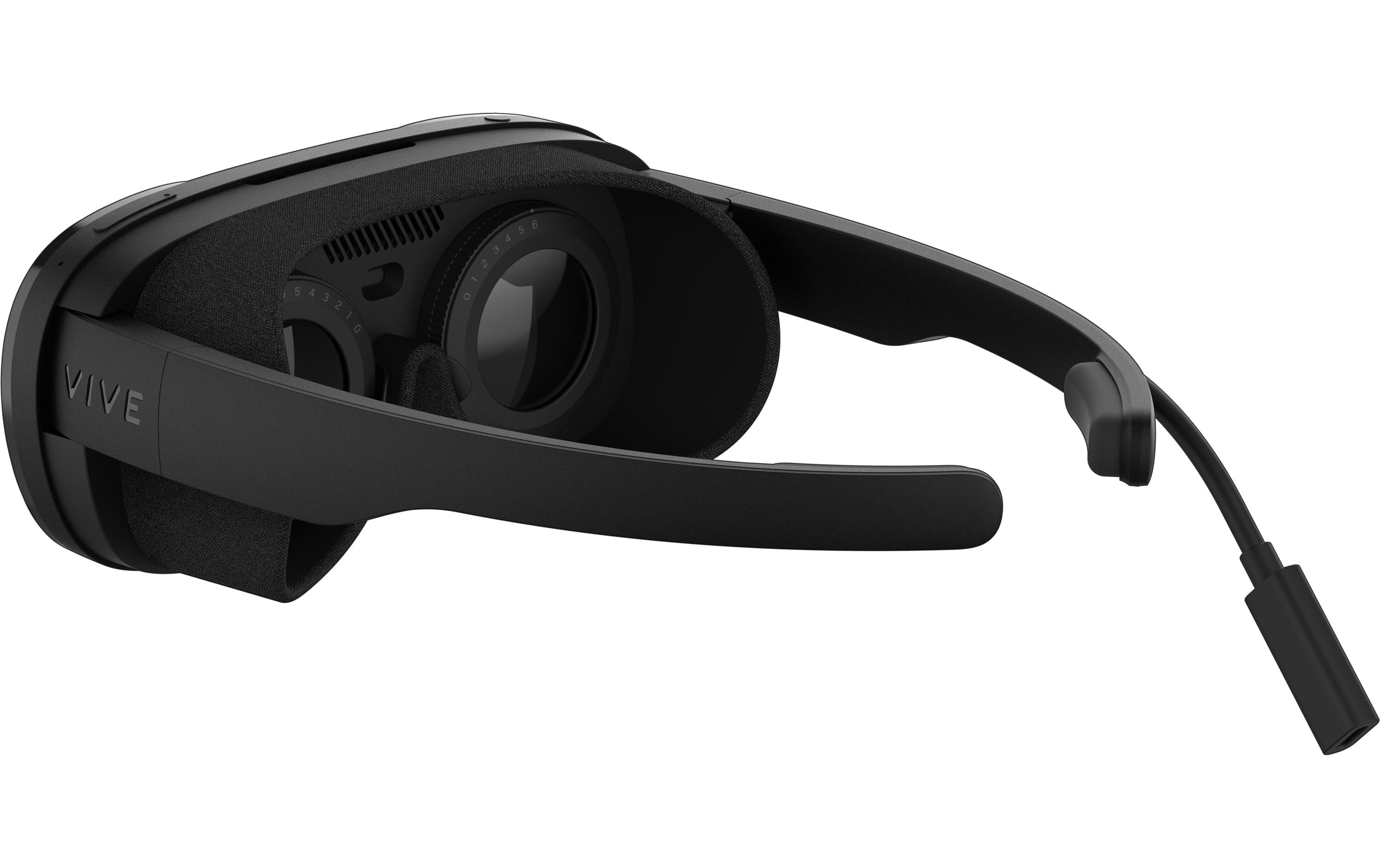 VR-Brille Vive Flow<br>Ultraleichte, faltbare und immersive VR-Brille mit austauschbaren Gesichts- und Schläfenpolstern