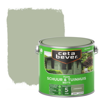 CetaBever Tuinbeits Schuur & Tuinhuis zijdeglans dekkend lindegroen 2,5 liter