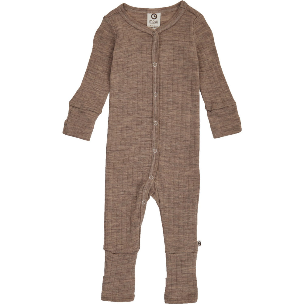 Køb Müsli Walnut Melange Woolly Rib Heldragt