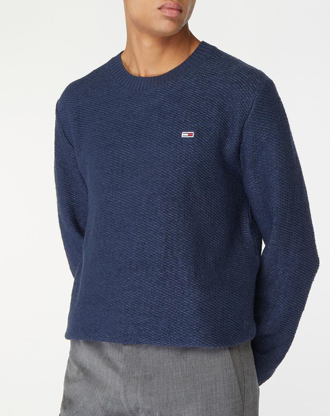 Tommy Jeans Pull regular Structured bleu marine