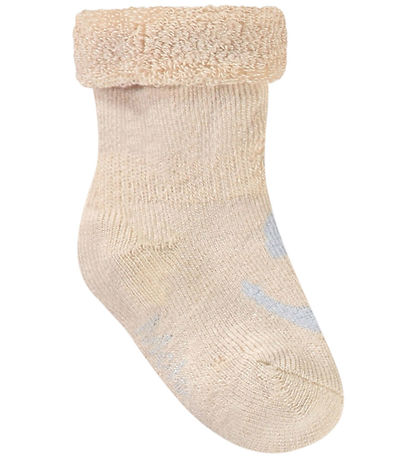 Molo Socken - Bambus - 2er-Pack - Nodda - Skywriting/Beige