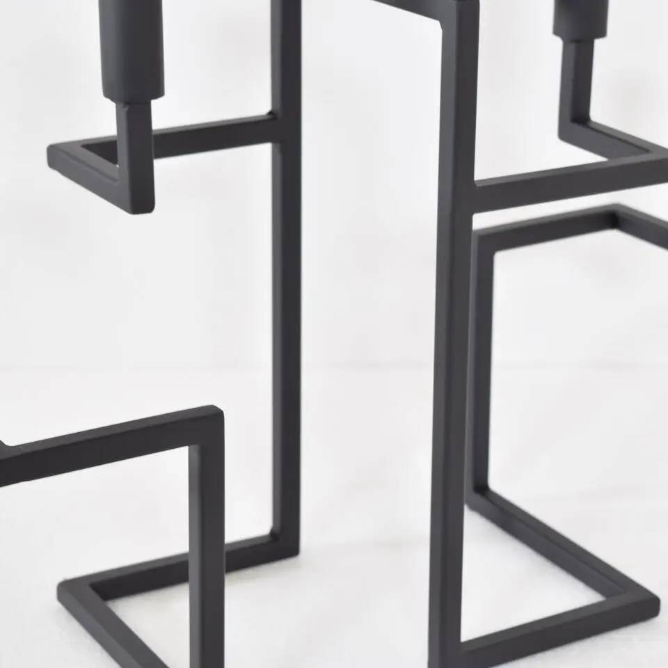 LOFT42 Hook Kandelaar - 5 Kaarsen - Metaal - Mat Zwart - 44x42x16