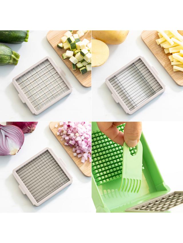 Gemüseschneider & Reibe, 7-in-1 – vielseitig, kompakt, scharf