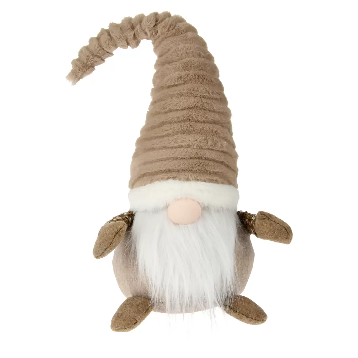 Wichtel stehend Santa Braun