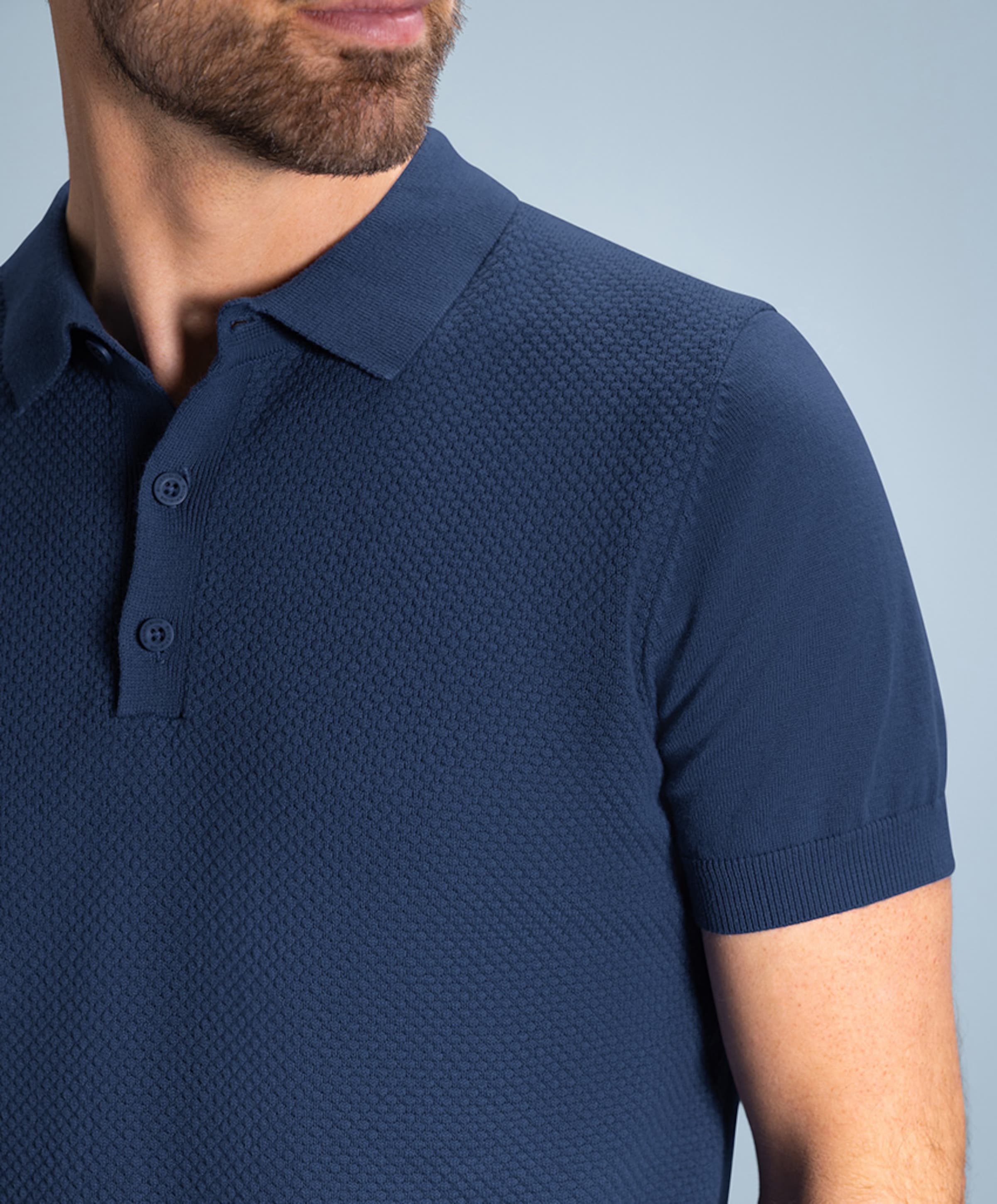 Bluefields Heren polo blauw