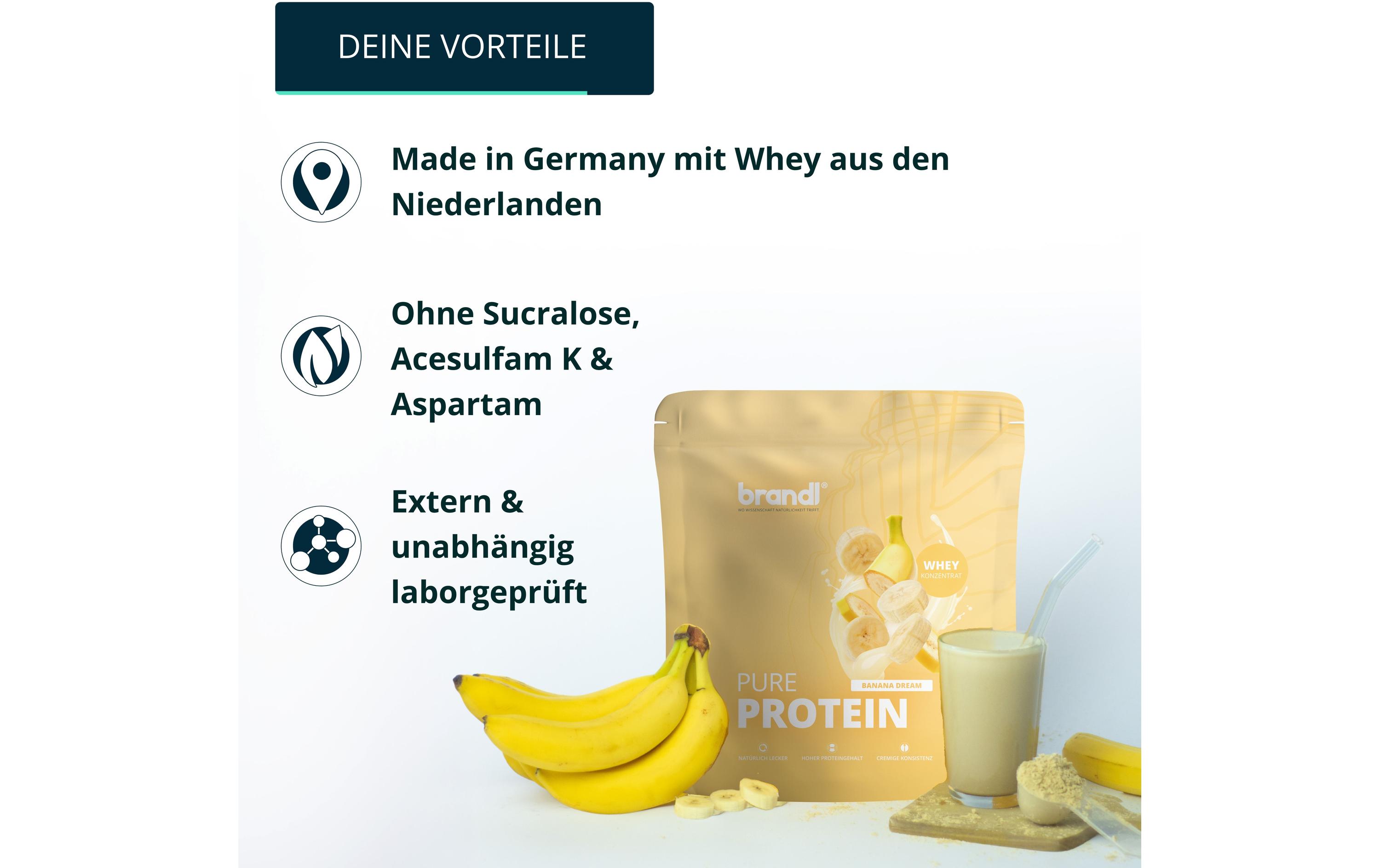Pulver Pure Protein 2.0 Whey Banane 1000 gProteinpulver