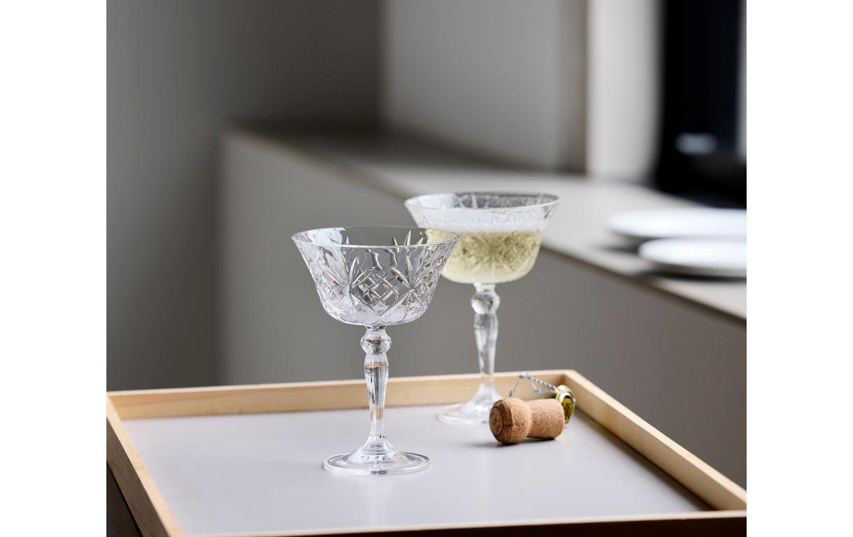 Champagnerglas Melodia 4 Stück, 26 clChampagnerschale aus ultraklarem Kristallglas