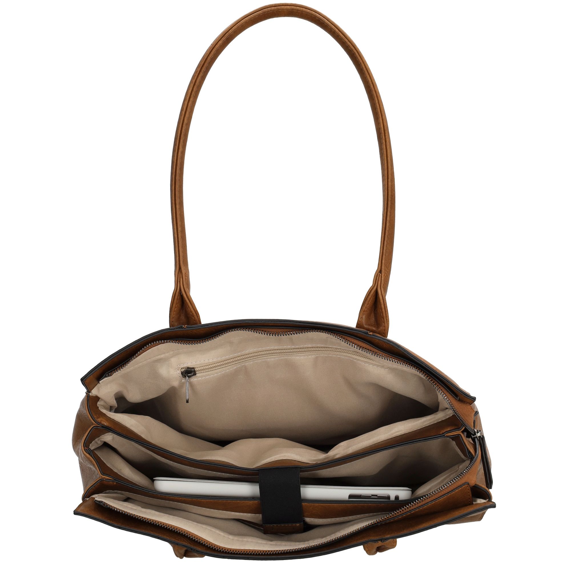 Charm London Dow Gate Shopper 15,6 inch Cognac