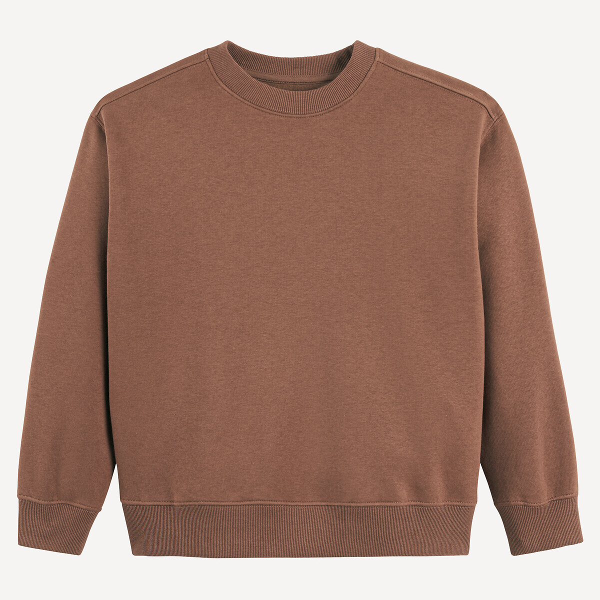 COLEÇÕES LA REDOUTE<br>Moletom de gola redonda achatado