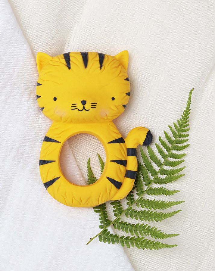 Beißring TIGER in gelb