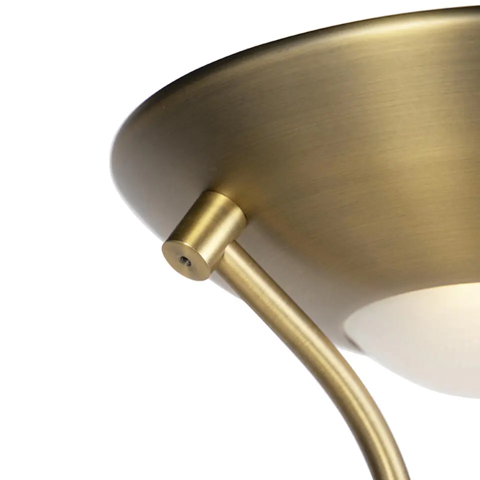 Qazqa vloerlampen diva bruin geïntegreerde led
