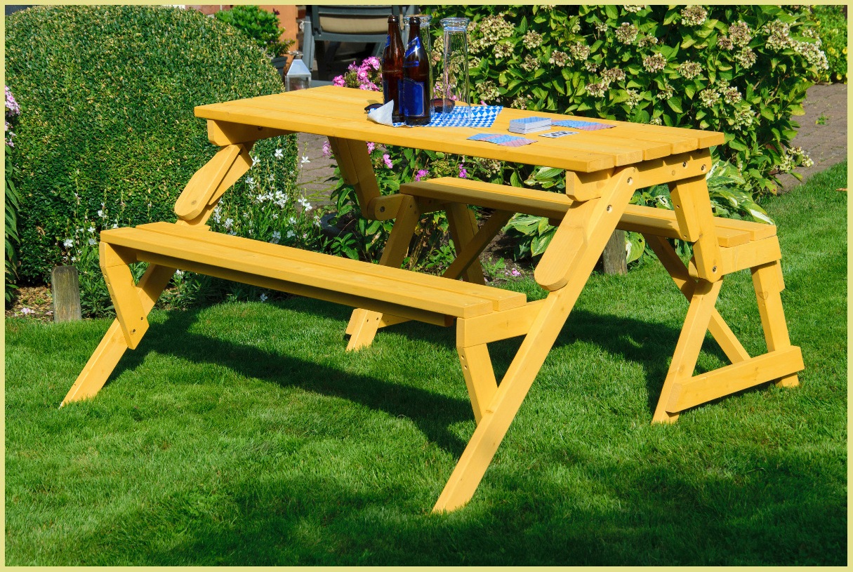 dobar Gartentisch »2 in 1« BxTxH: 138x144x77 cm